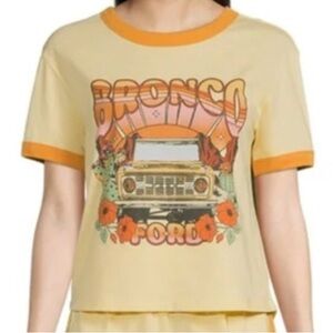 Ford Bronco Graphic Tshirt Butter Yellow Retrocore Western Boho Country Chic 2XL